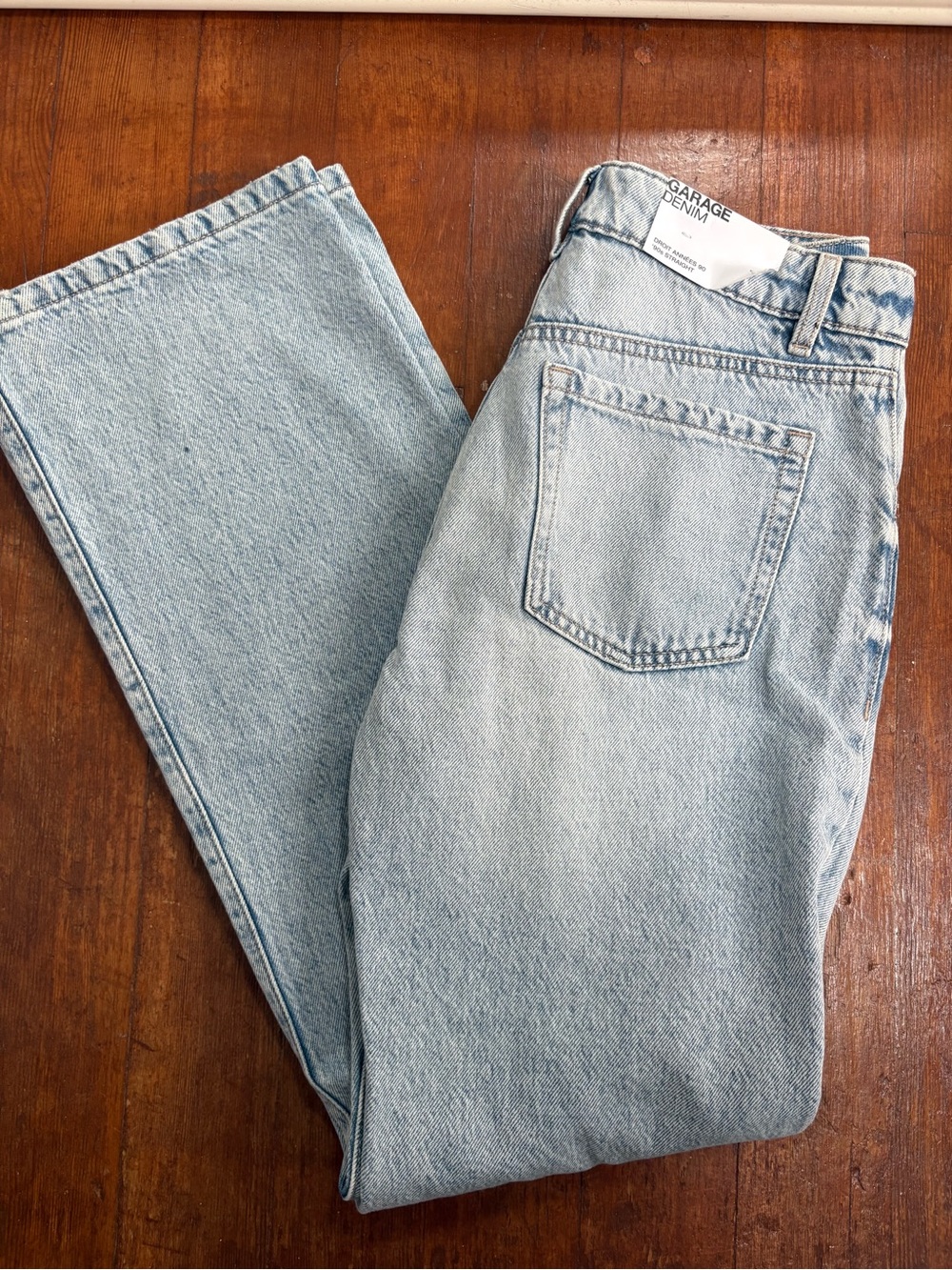 Garage Light Blue Straight Leg Jeans
